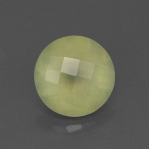 Préhnite vert naturelle transparent, 1,96 ct, transparent / translucide