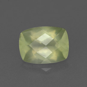 Préhnite vert naturelle transparent, 1,36 ct, transparent / translucide