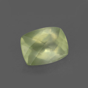 Préhnite vert naturelle transparent, 1,36 ct, transparent / translucide