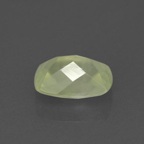 Préhnite vert naturelle transparent, 1,36 ct, transparent / translucide