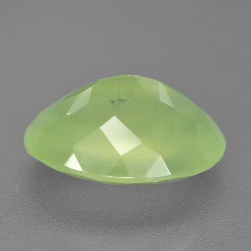Prehnite Vert citron naturelle Coupe ovale, 9.41 ct, Translucide