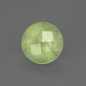 Préhnite vert naturelle transparent, 1,95 ct, transparent / translucide