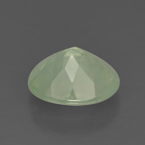 Préhnite vert naturelle transparent, 4,71 ct, transparent / translucide