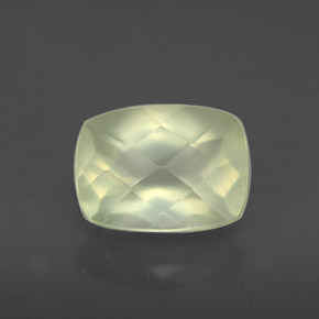 Préhnite vert naturelle transparent, 1,60 ct, transparent / translucide