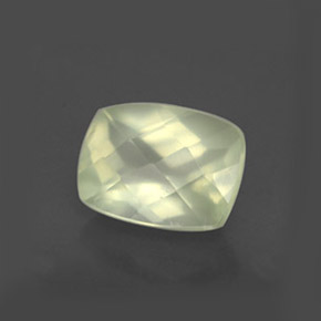 Préhnite vert naturelle transparent, 1,60 ct, transparent / translucide