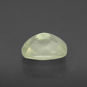 Préhnite vert naturelle transparent, 1,60 ct, transparent / translucide