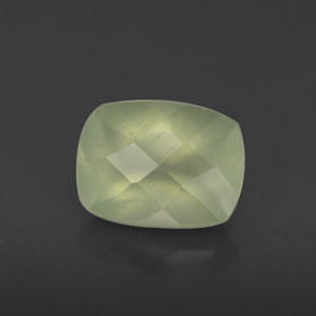 Préhnite vert naturelle transparent, 1,43 ct, transparent / translucide
