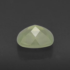 Préhnite vert naturelle transparent, 1,43 ct, transparent / translucide