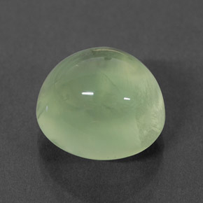 Préhnite vert naturelle transparent, 4,57 ct, transparent / translucide