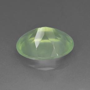 Préhnite vert naturelle coupe ovale, 5,78 ct, translucide