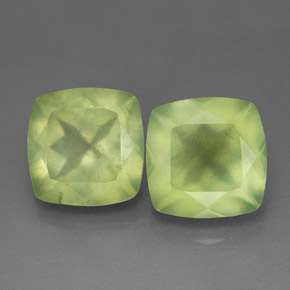 Achetez naturel ct vert préhnite gems, transparent, en provenance afrique du sud chez gemselect. en stock, livraison internationale!