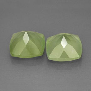 Achetez naturel ct vert préhnite gems, transparent, en provenance afrique du sud chez gemselect. en stock, livraison internationale!