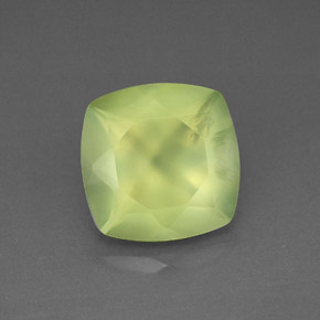 Préhnite vert naturelle transparent, 3,95 ct, transparent / translucide