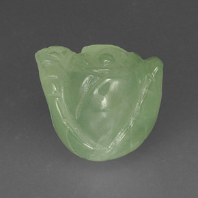 Préhnite vert naturelle transparent, 18,17 ct, transparent / translucide
