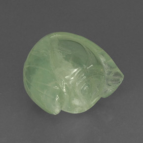 Préhnite vert naturelle transparent, 18,17 ct, transparent / translucide