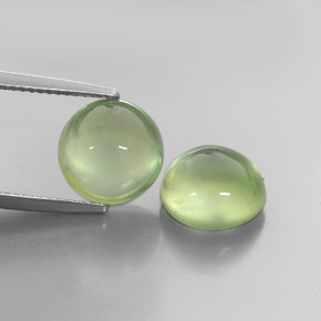 Achetez naturel ct vert préhnite gems, transparent, en provenance afrique du sud chez gemselect. en stock, livraison internationale!