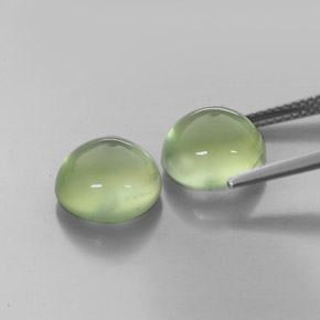 Achetez naturel ct vert préhnite gems, transparent, en provenance afrique du sud chez gemselect. en stock, livraison internationale!