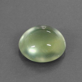 Préhnite vert naturelle transparent, 3,81 ct, transparent / translucide