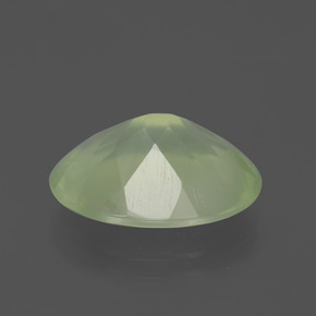 Préhnite vert naturelle coupe ovale, 8,36 ct, transparent