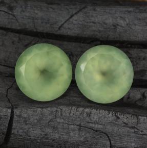 Achetez naturel ct vert préhnite gems, coupe roude, en provenance afrique du sud chez gemselect. en stock, livraison internationale!
