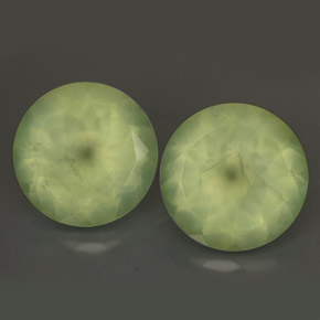 Achetez naturel ct vert préhnite gems, transparent, en provenance afrique du sud chez gemselect. en stock, livraison internationale!