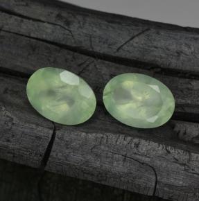 Achetez naturel 11,71ct vert préhnite gems, coupe ovale, en provenance afrique du sud chez gemselect. en stock, livraison internationale!