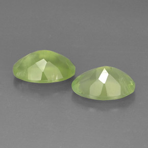 Achetez naturel ct vert préhnite gems, coupe ovale, en provenance afrique du sud chez gemselect. en stock, livraison internationale!