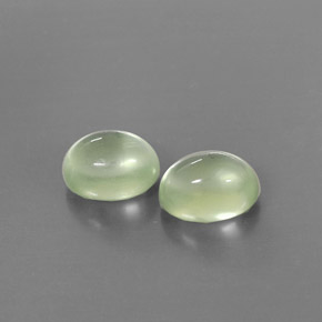 Achetez naturel ct vert préhnite gems, coupe ovale, en provenance afrique du sud chez gemselect. en stock, livraison internationale!