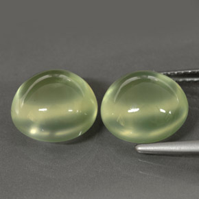 Achetez naturel ct vert préhnite gems, transparent, en provenance afrique du sud chez gemselect. en stock, livraison internationale!