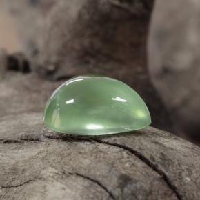 Préhnite vert naturelle en forme de poire, 1,85 ct, transparent