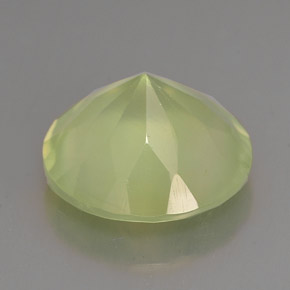 Préhnite vert naturelle transparent, 5,64 ct, transparent / translucide