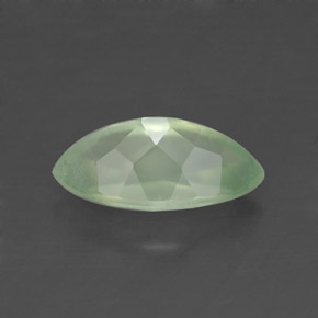 Préhnite vert naturelle transparent, 1,19 ct, transparent / translucide