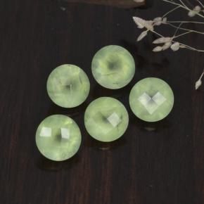 Achetez naturel 9,38ct vert préhnite gems, coupe roude, en provenance afrique du sud chez gemselect. en stock, livraison internationale!