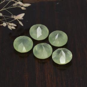 Achetez naturel 9,38ct vert préhnite gems, coupe roude, en provenance afrique du sud chez gemselect. en stock, livraison internationale!