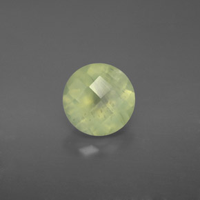 Préhnite vert naturelle transparent, 1,94 ct, transparent / translucide