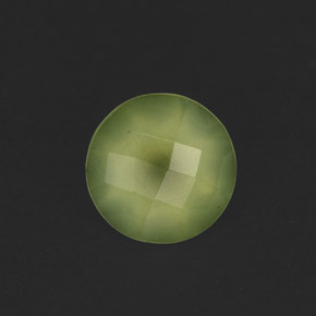 Préhnite vert naturelle transparent, 1,81 ct, transparent / translucide