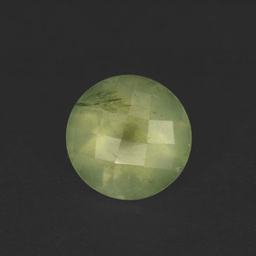 Préhnite vert naturelle transparent, 1,99 ct, transparent / translucide
