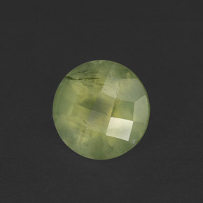 Préhnite vert naturelle transparent, 1,99 ct, transparent / translucide