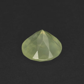 Préhnite vert naturelle transparent, 1,99 ct, transparent / translucide