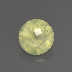 Préhnite vert naturelle transparent, 1,91 ct, transparent / translucide