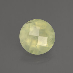 Préhnite vert naturelle transparent, 1,89 ct, transparent / translucide