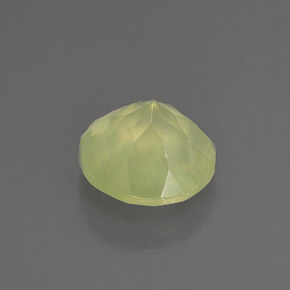 Préhnite vert naturelle transparent, 1,91 ct, transparent / translucide