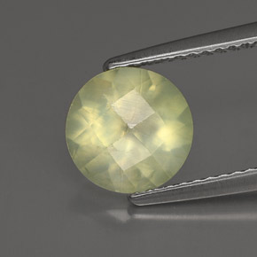 Prehnite Vert naturelle Transparent, 1.80 ct, Transparent / Translucide