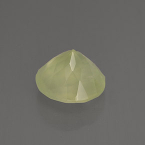 Préhnite vert naturelle coupe roude, 1,93 ct, transparent