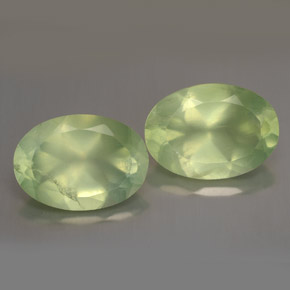 Achetez naturel ct vert préhnite gems, transparent, en provenance afrique du sud chez gemselect. en stock, livraison internationale!
