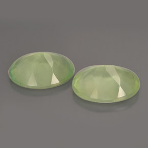 Achetez naturel ct vert préhnite gems, transparent, en provenance afrique du sud chez gemselect. en stock, livraison internationale!
