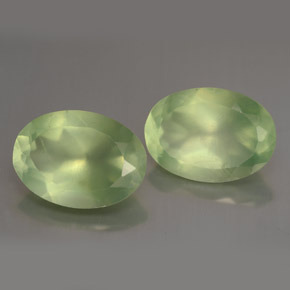 Achetez naturel ct vert préhnite gems, coupe ovale, en provenance afrique du sud chez gemselect. en stock, livraison internationale!