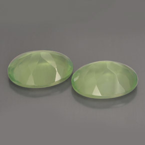 Achetez naturel ct vert préhnite gems, coupe ovale, en provenance afrique du sud chez gemselect. en stock, livraison internationale!