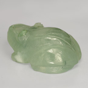 Préhnite vert naturelle transparent, 20,35 ct, transparent / translucide
