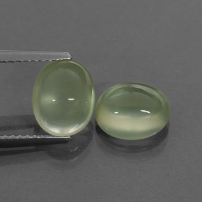 Achetez naturel ct vert préhnite gems, transparent, en provenance afrique du sud chez gemselect. en stock, livraison internationale!